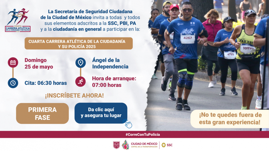 Cuarta Carrera Atlética de la Ciudadanía y su Policía 2025