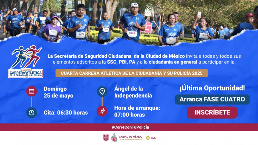 Cuarta Carrera Atlética de la Ciudadanía y su Policía 2025