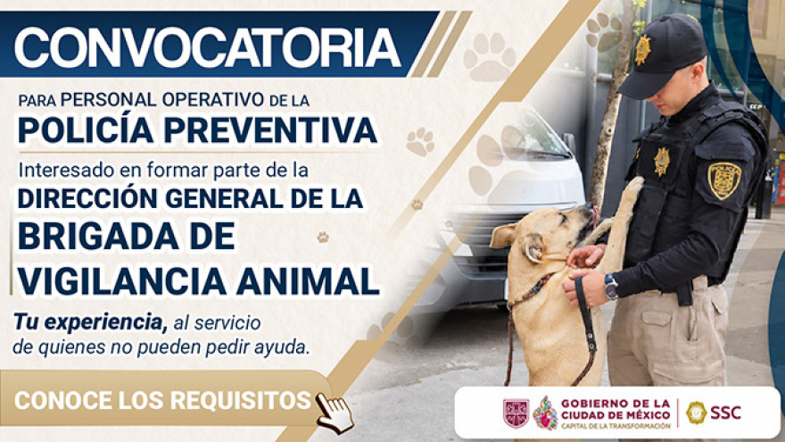 Convocatoria para formar parte de la Brigada de Vigilancia Animal.